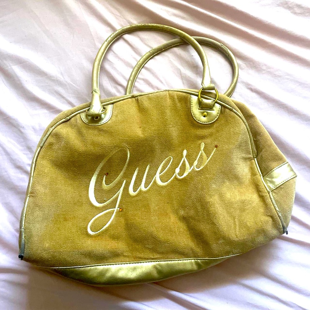 Guess suede shoulder bag